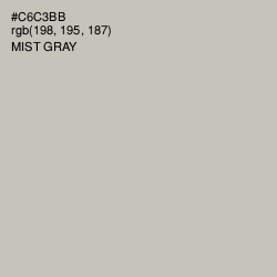 #C6C3BB - Mist Gray Color Image